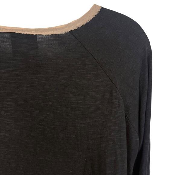 Dolan Black Lace Knit Whimsigoth Pullover Nude Lined Top Shirt Stretch sz M - Picture 13 of 16